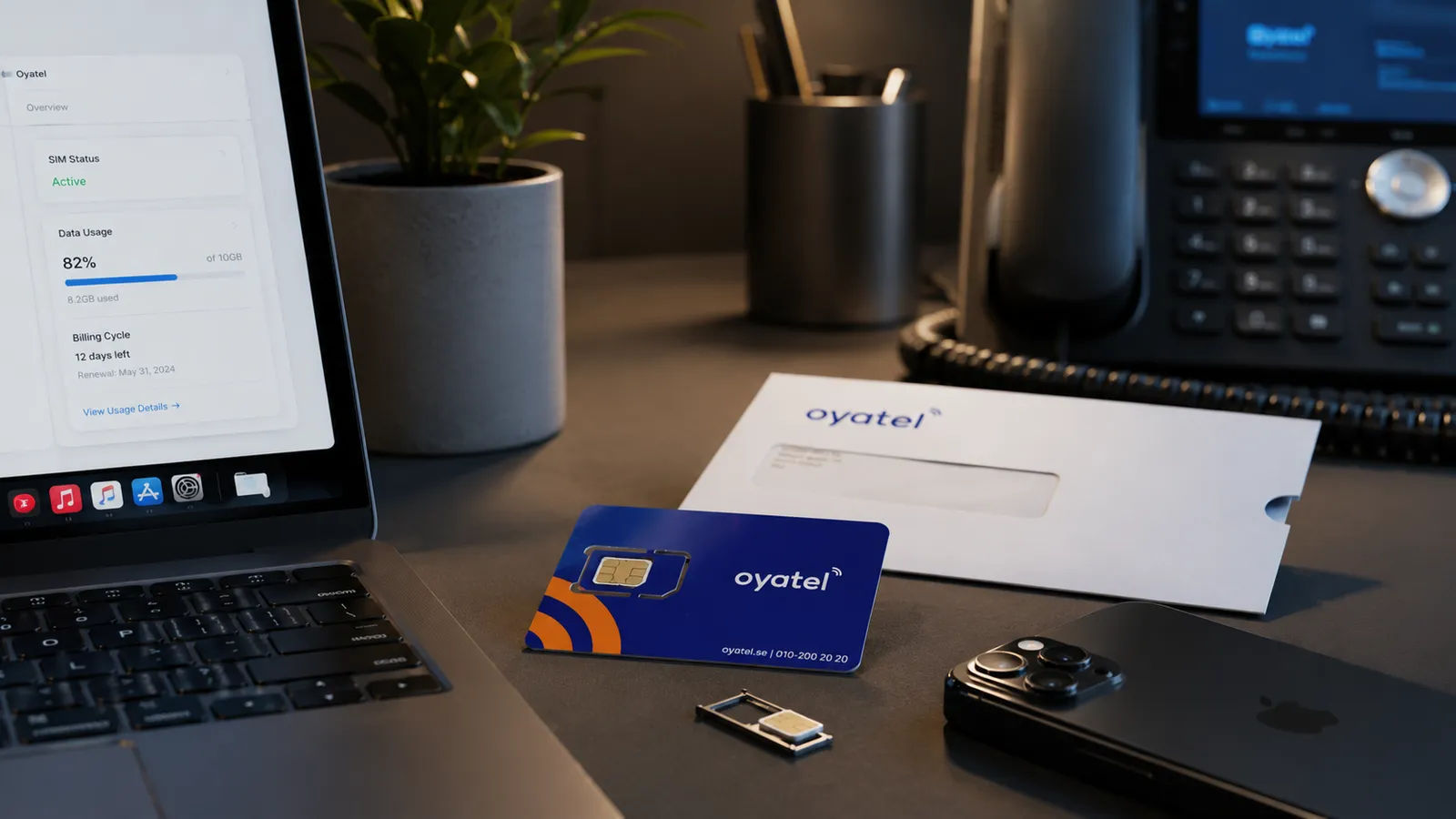 Oyatel — SIM-kort, mobil og bordtelefon