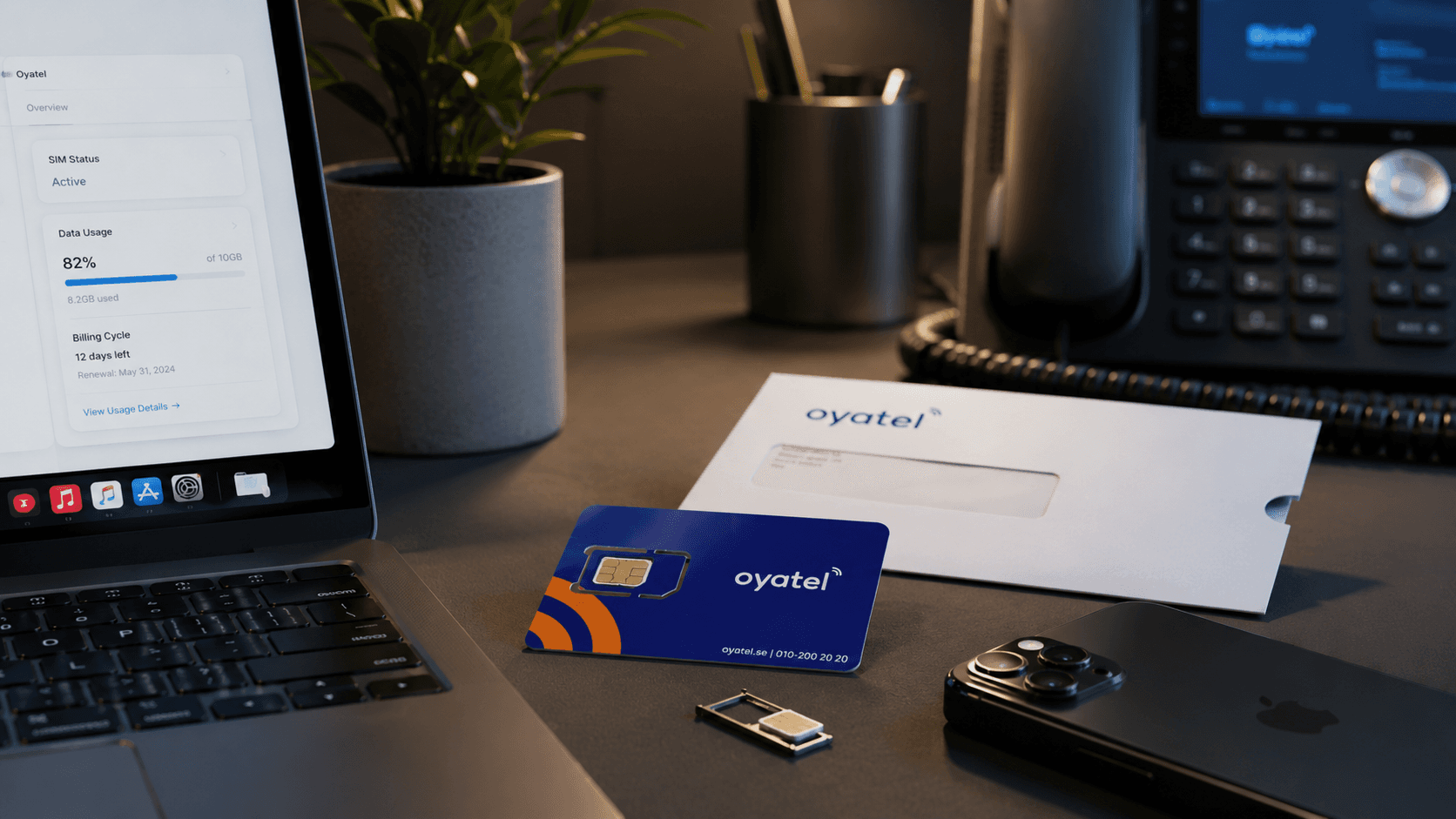 Oyatel — SIM-kort, mobil og bordtelefon